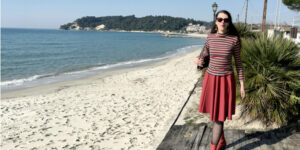 Lea-Aimee on the beach of Siviri, Kassandria, Kassandra, Halkidiki, Greece